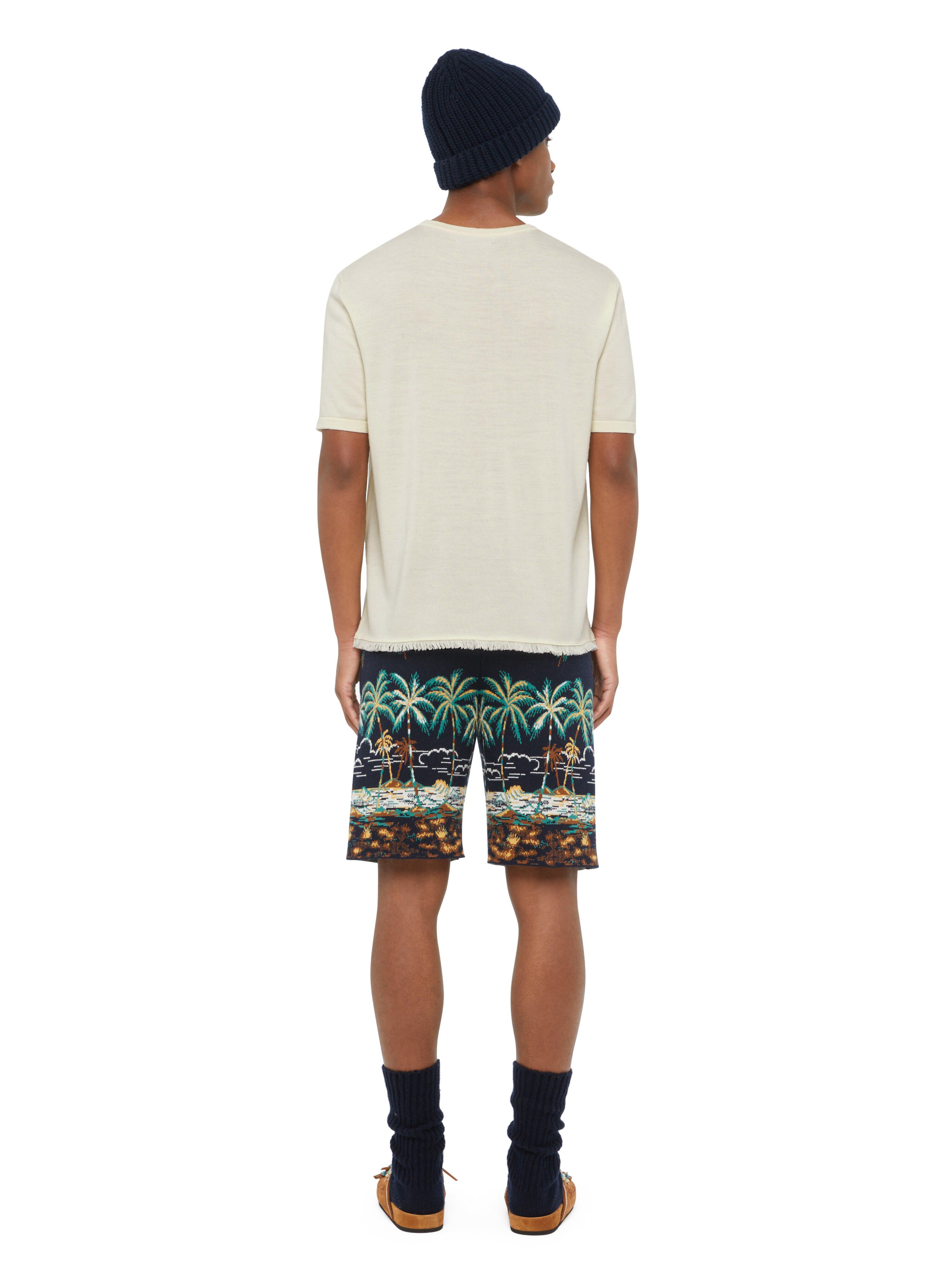 Alanui Knit T-Shirt White LMHW002E24KNI001