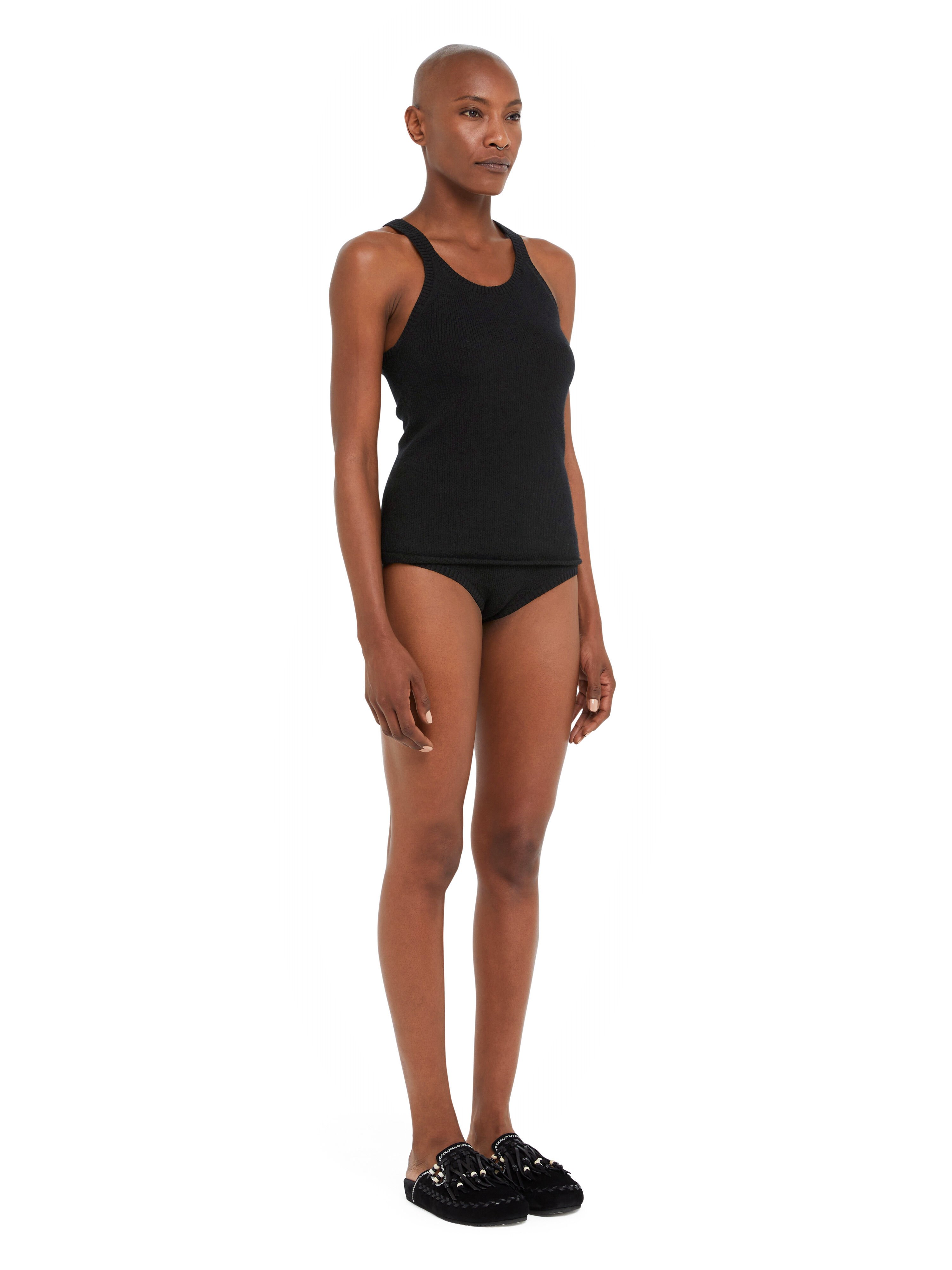 Alanui Alanui Finest Tank Top Black LWHT005R25KNI001