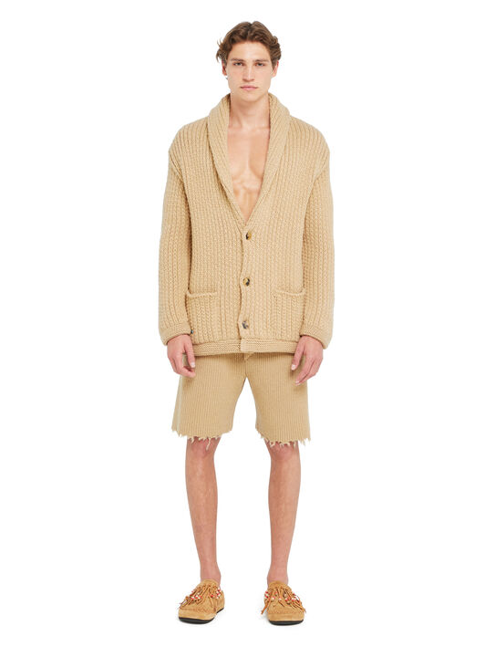 Alanui Alanui Finest Cardigan Sandstorm LMHB037R26KNI001 Alanui Alanui Finest Cardigan Sandstorm LMHB037R26KNI001