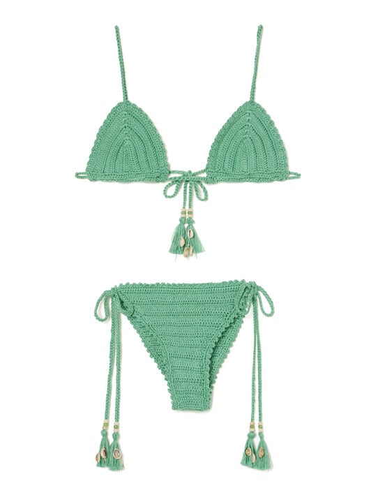 Alanui Sea Nomad Crochet Bikini Acquamarine LWFA007R26KNI001 Alanui Sea Nomad Crochet Bikini Acquamarine LWFA007R26KNI001