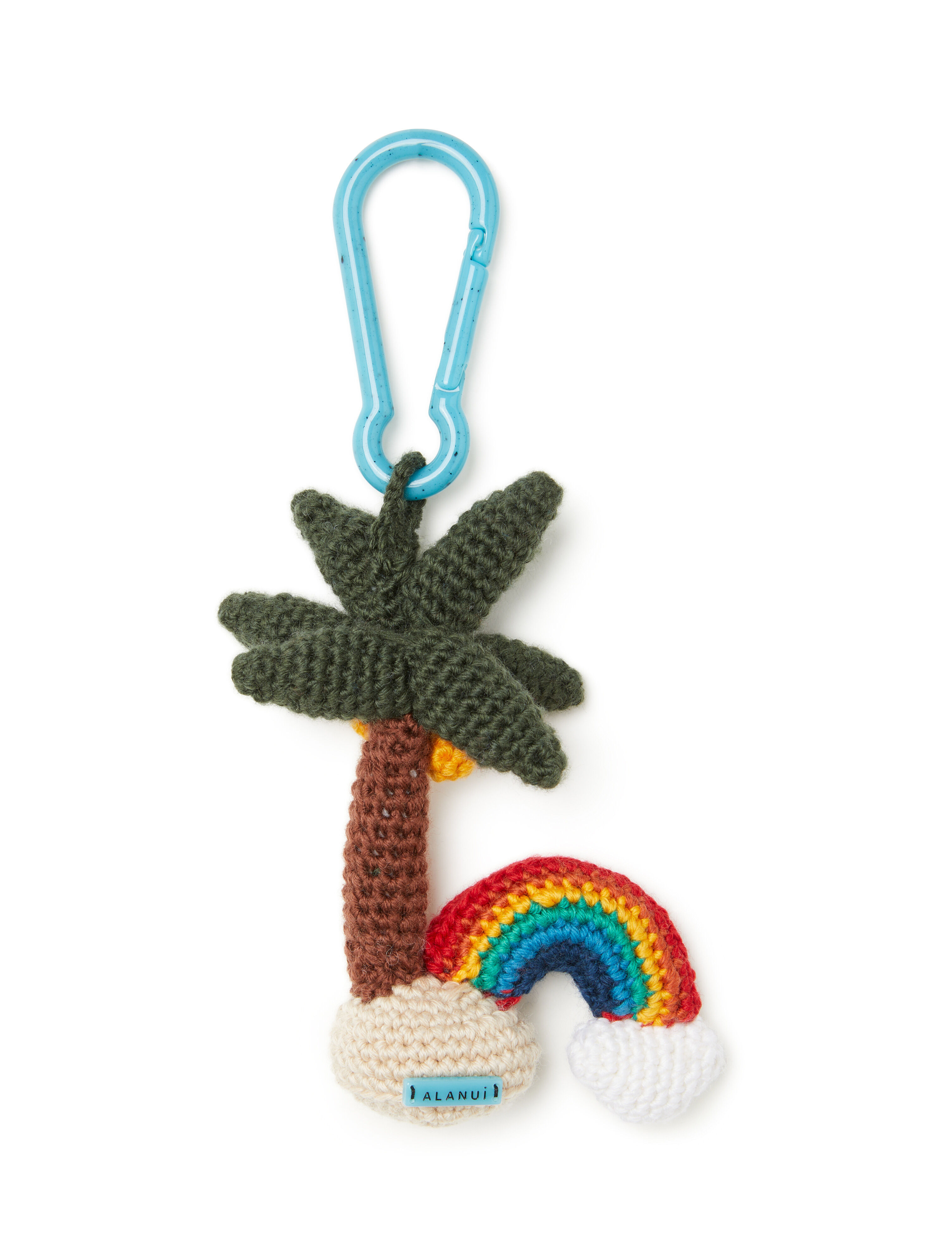 Alanui Palm & Rainbow Amigurumi Crochet Keyring Mutlicolor LWRE00EE25KNI001