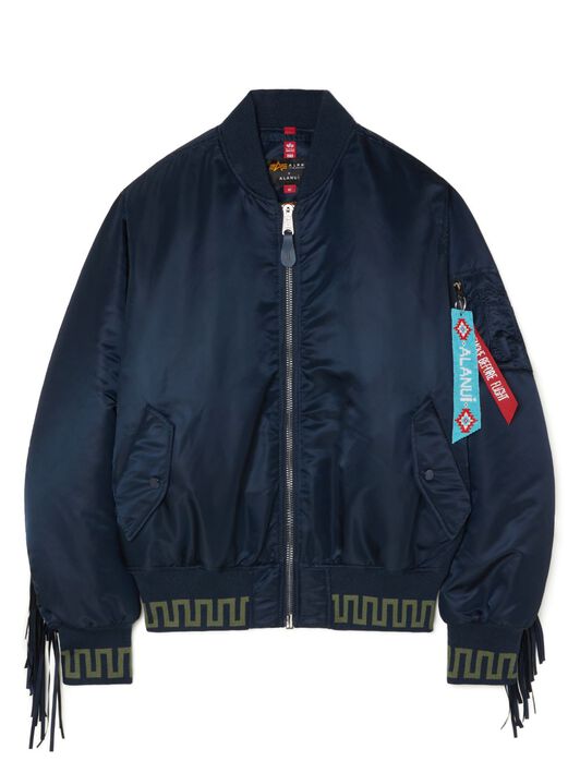 Alanui Alpha Industries X Alanui Bomber Replica Blue LMEH001R25FAB001