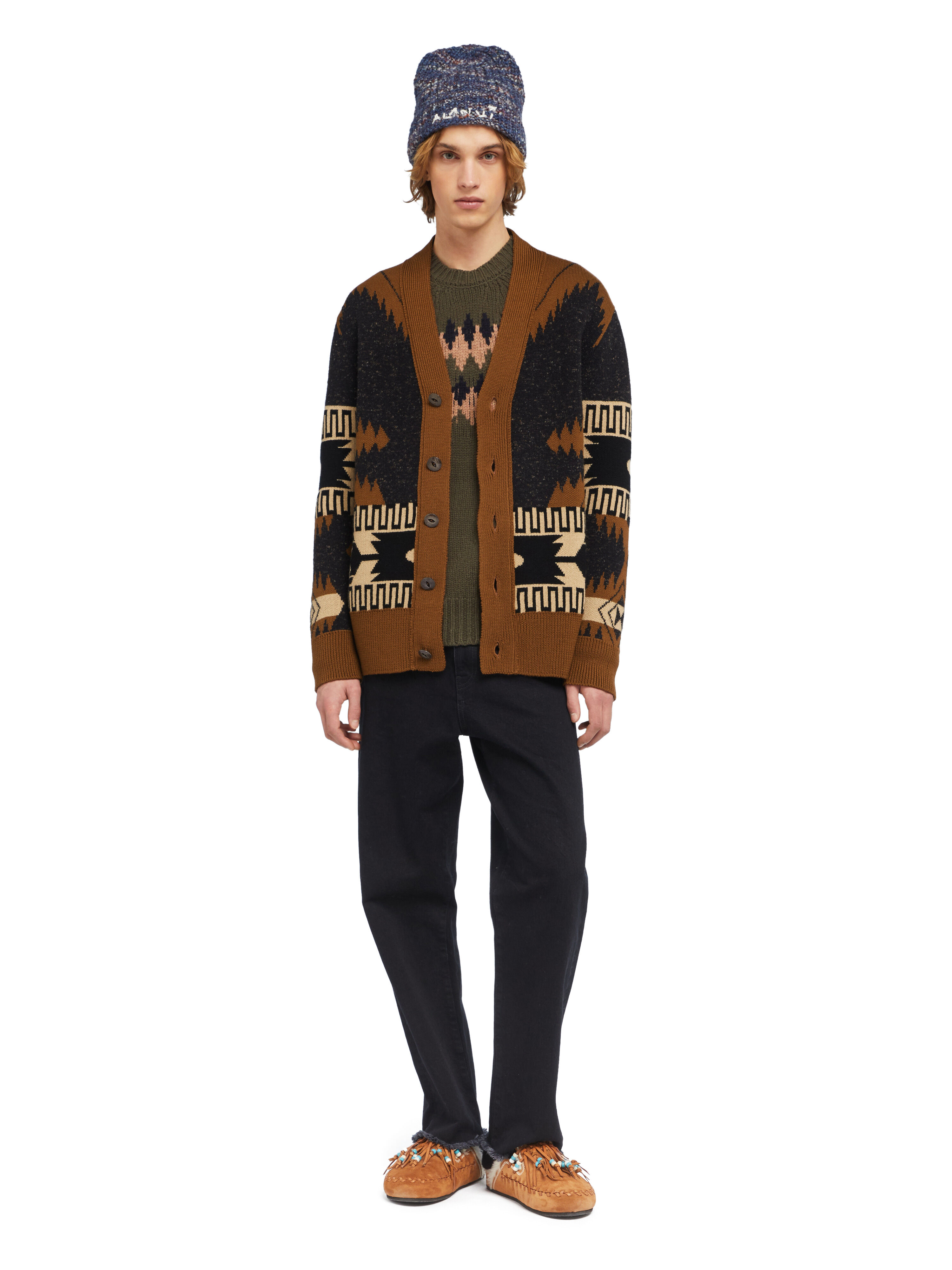 Alanui Dreamscape Icon Cardigan Black-Dakar LMHB035E25KNI001