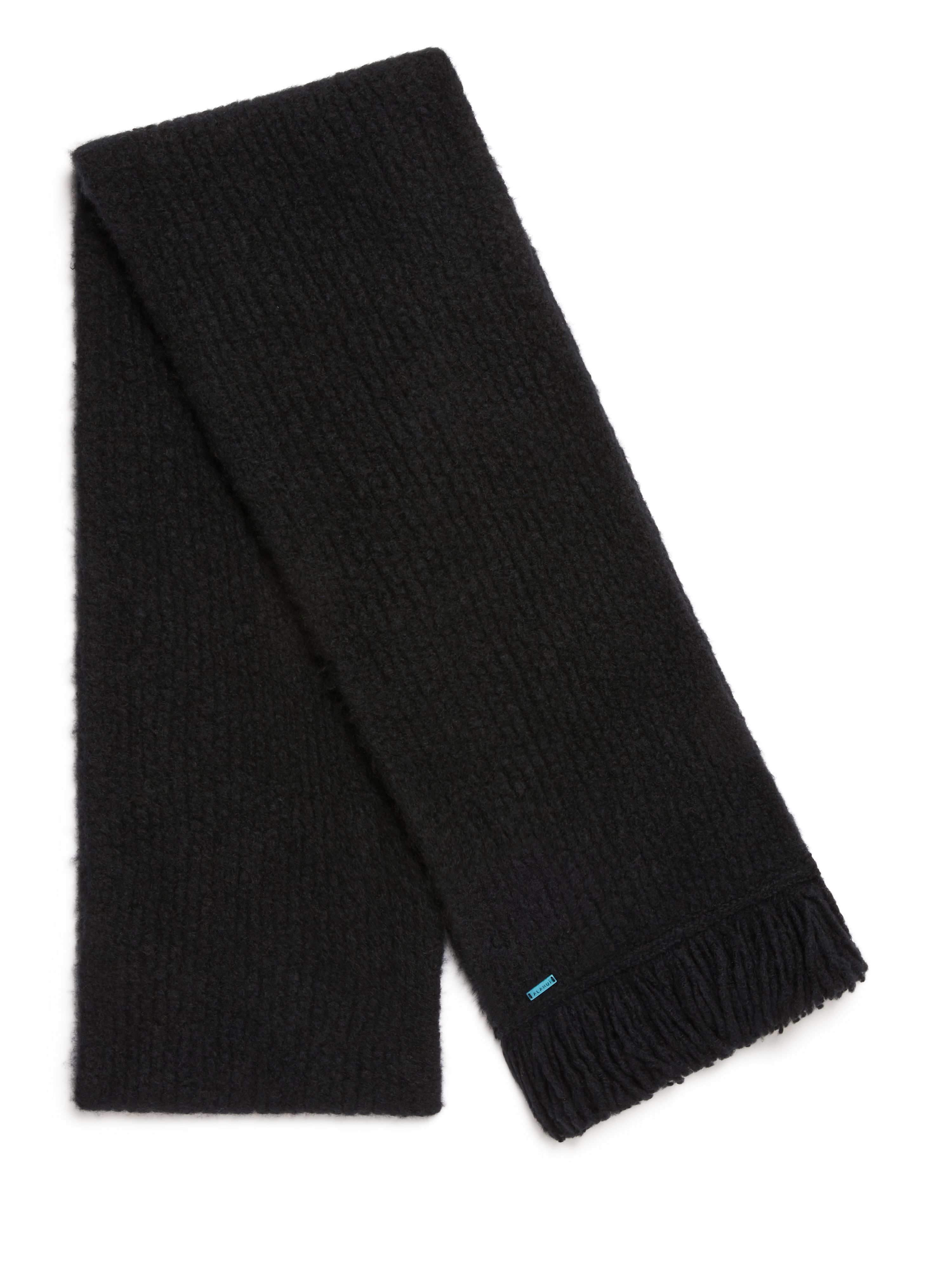 Alanui "A"Finest Scarf Black LMMA005F23KNI001