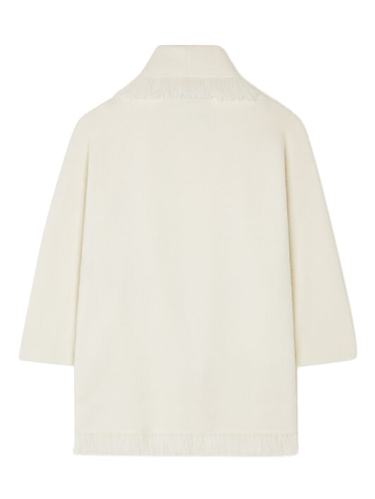 Alanui Alanui Finest Cardigan White LWHB064E25KNI00E Alanui Alanui Finest Cardigan White LWHB064E25KNI00E