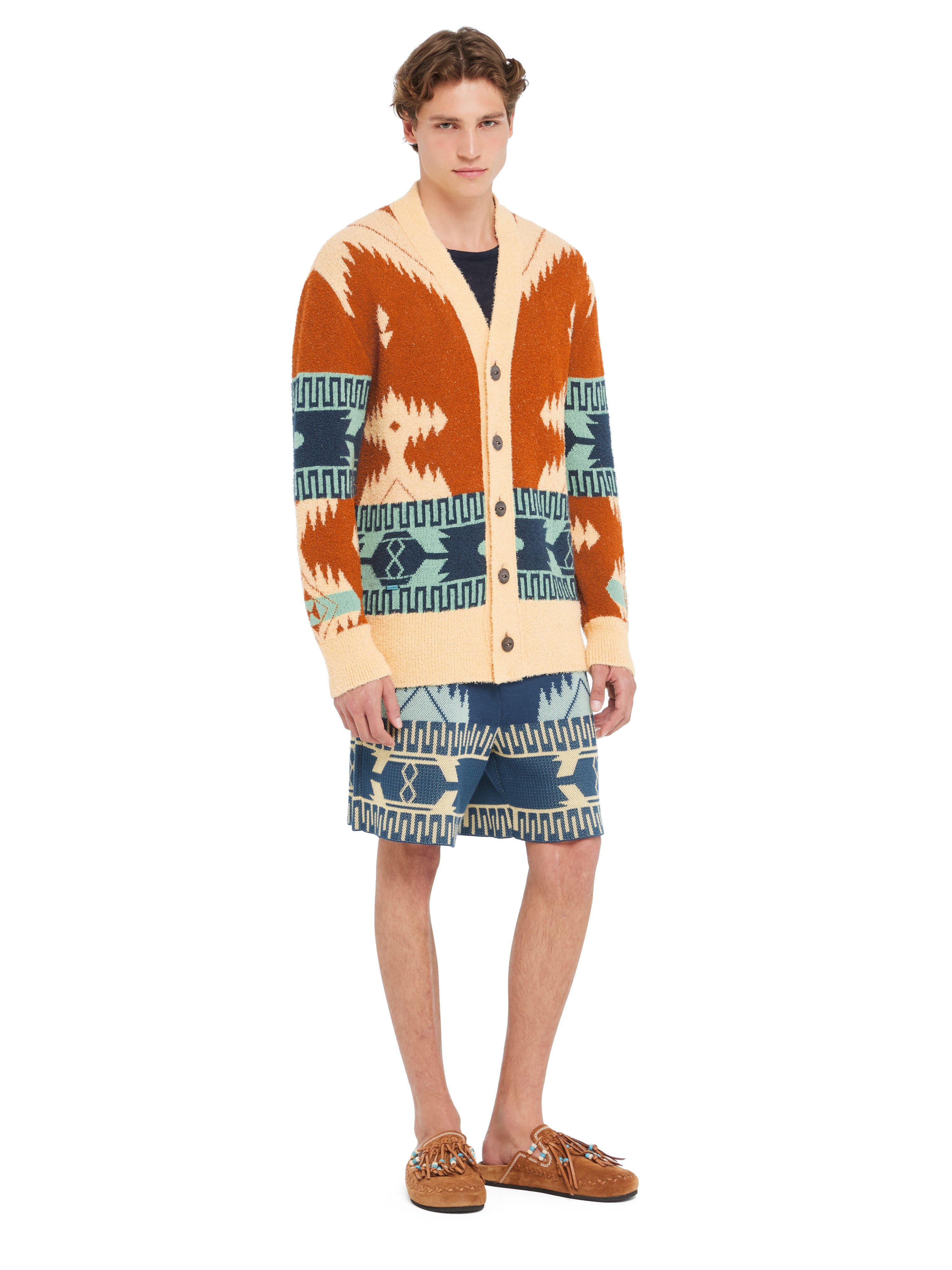 Alanui Golden Dusk Cardigan Sunrise-Sunlight LMHB035R26KNI001