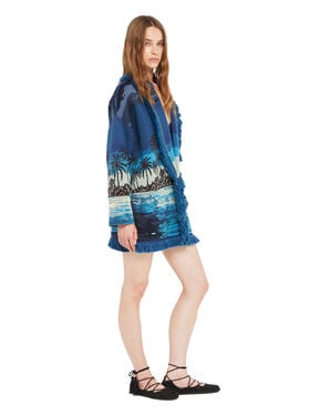 Alanui Lost In The Blue Cardigan Deep Blue-Multicolor