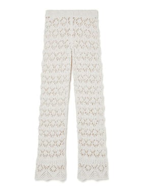 Alanui Lagoon Romance Pants White Pearl