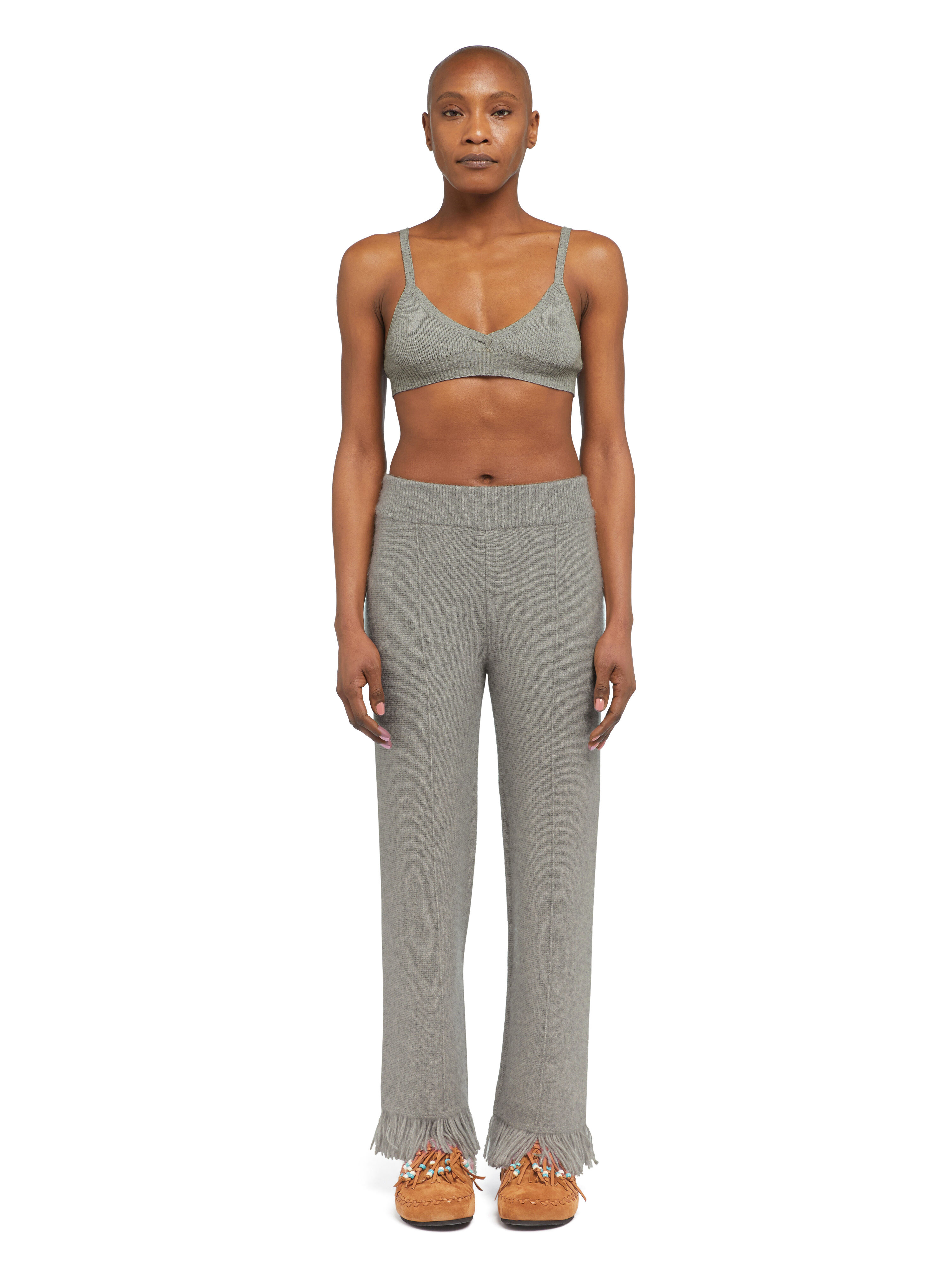 Alanui Alanui Finest Pants Coco Grey LWHG001E25KNI001