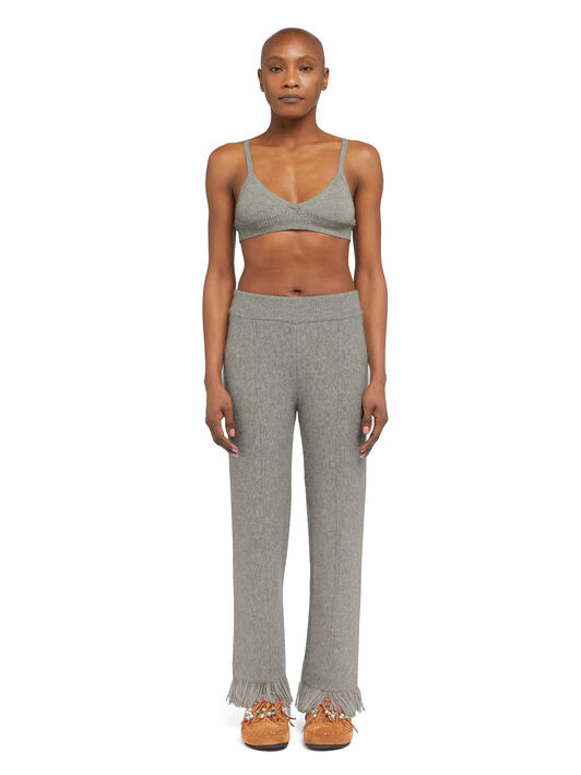 Alanui Alanui Finest Pants Coco Grey LWHG001E25KNI001 Alanui Alanui Finest Pants Coco Grey LWHG001E25KNI001