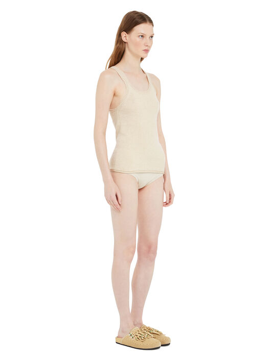 Alanui Alanui Finest Tank Top Canvas LWHT005R25KNI001