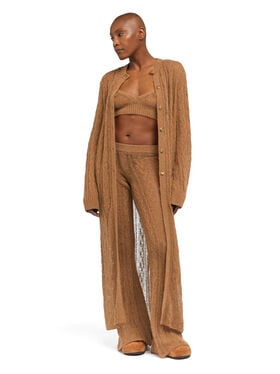 Alanui Desert Drift Pants Camel LWHG017E25KNI001