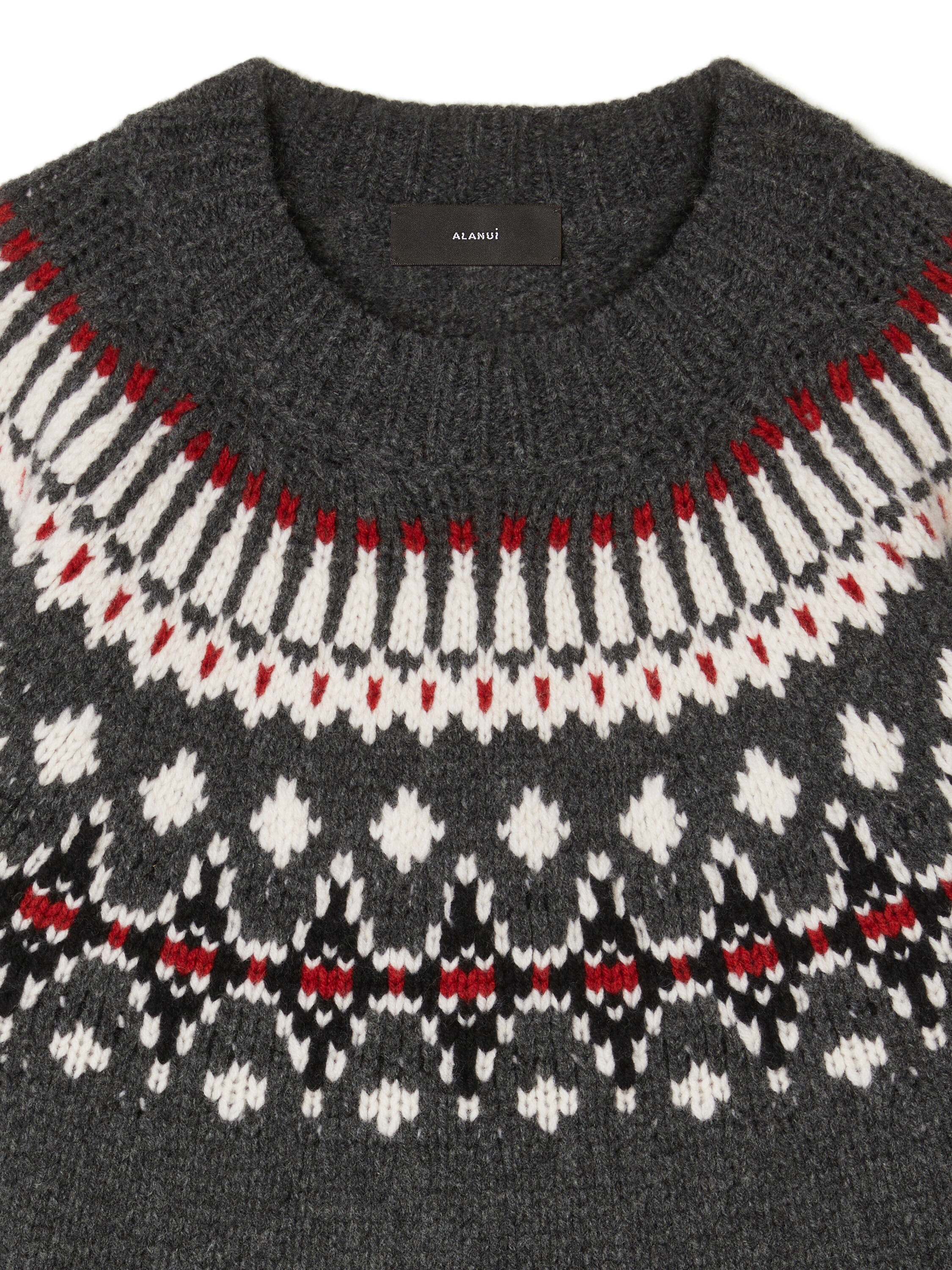 Alanui Sweet Winter Sweater Black Grey-Multicolor LWHE061E25KNI001