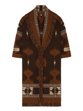 Alanui Icon Jacquard Coat Replica Blue LWEH001R25FAB001