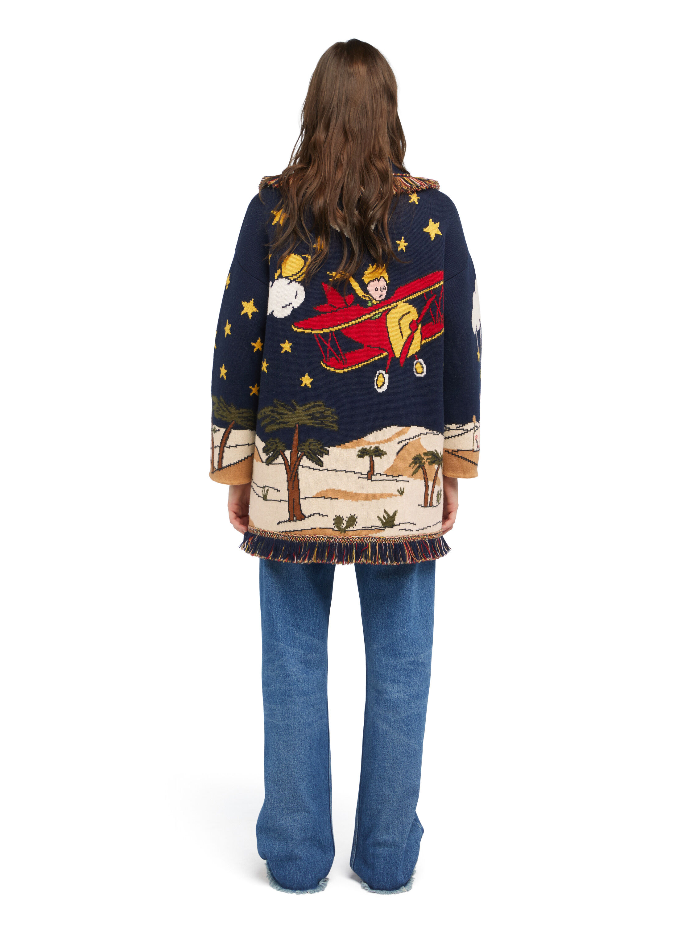 Alanui Collab The Little Prince Cardigan Midnight-Multicolor LWHB064E25KNI00J
