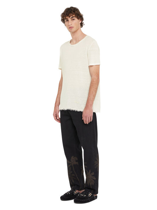 Alanui T-Shirt Chalk LMHW002R25KNI001