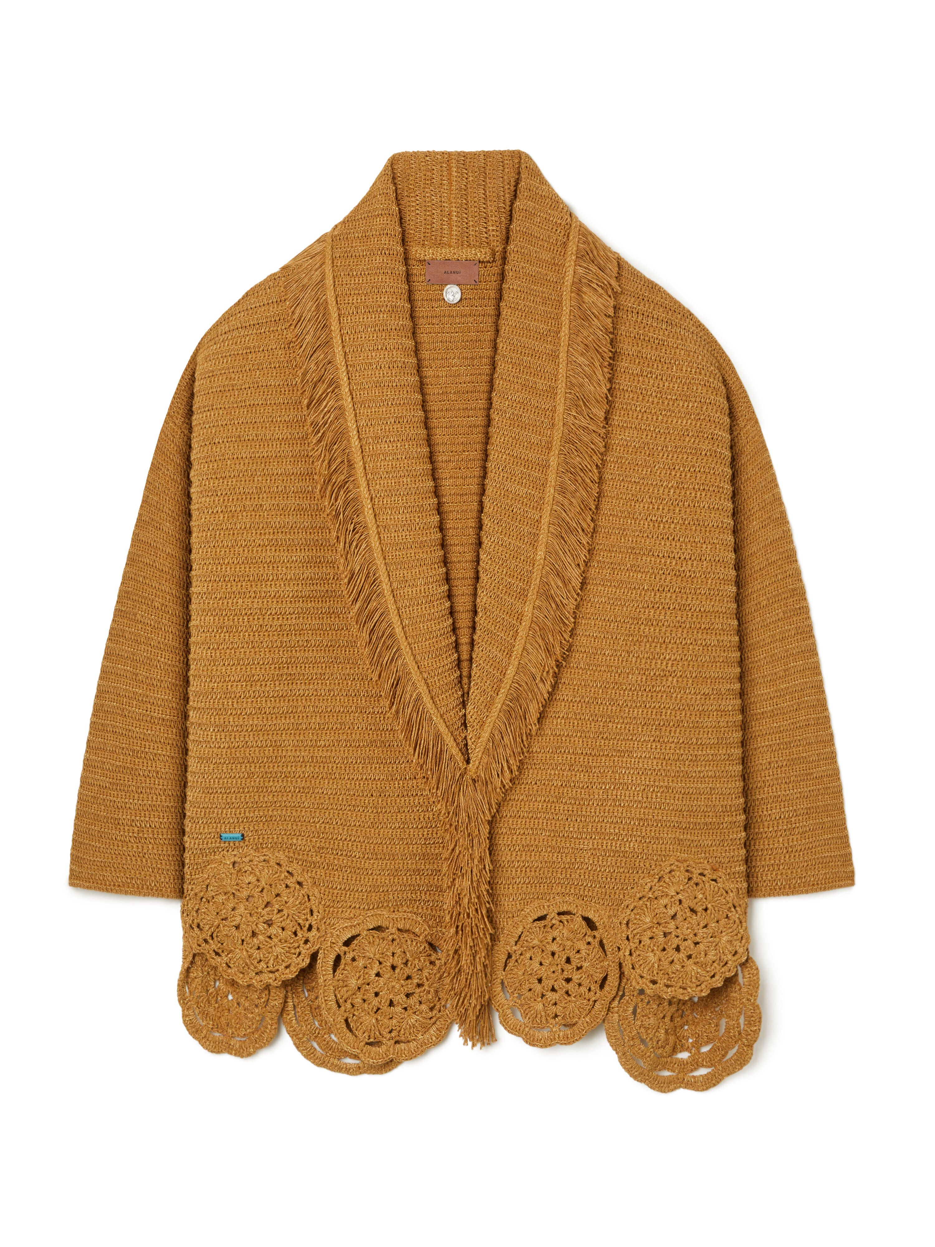 Alanui Island Memories Cardigan Golden Hour LWHB064R26KNI011