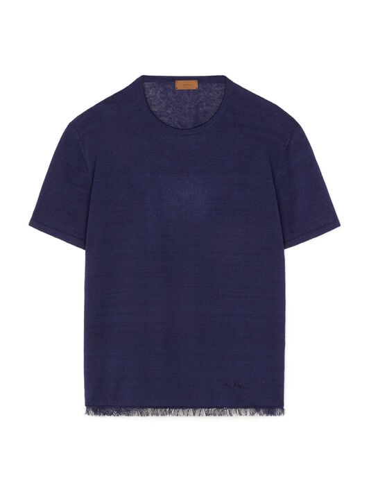 Alanui T-Shirt Indigo LMHW002R26KNI001 Alanui T-Shirt Indigo LMHW002R26KNI001
