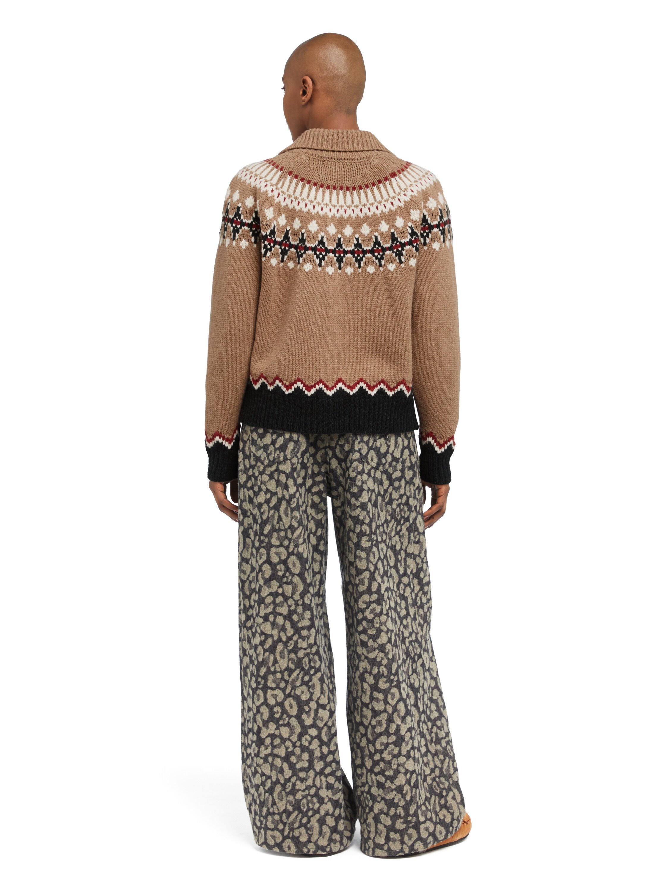 Alanui Sweet Winter Jacket Camel-Multicolor LWHQ01DE25KNI001