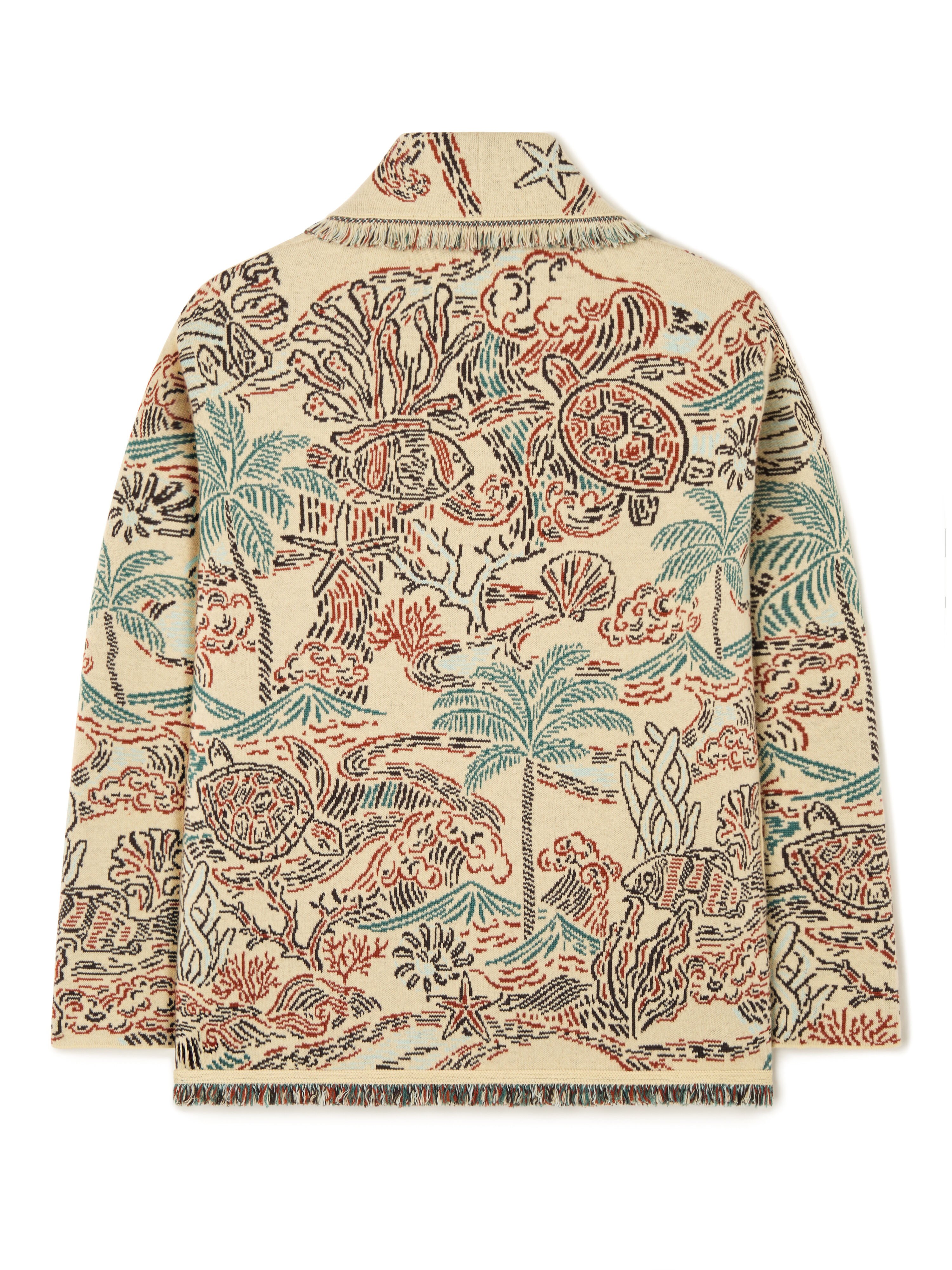 Alanui Sketched By The Sea Cardigan Sunlight-Multicolor LMHB039R26KNI006 Alanui Sketched By The Sea Cardigan Sunlight-Multicolor LMHB039R26KNI006