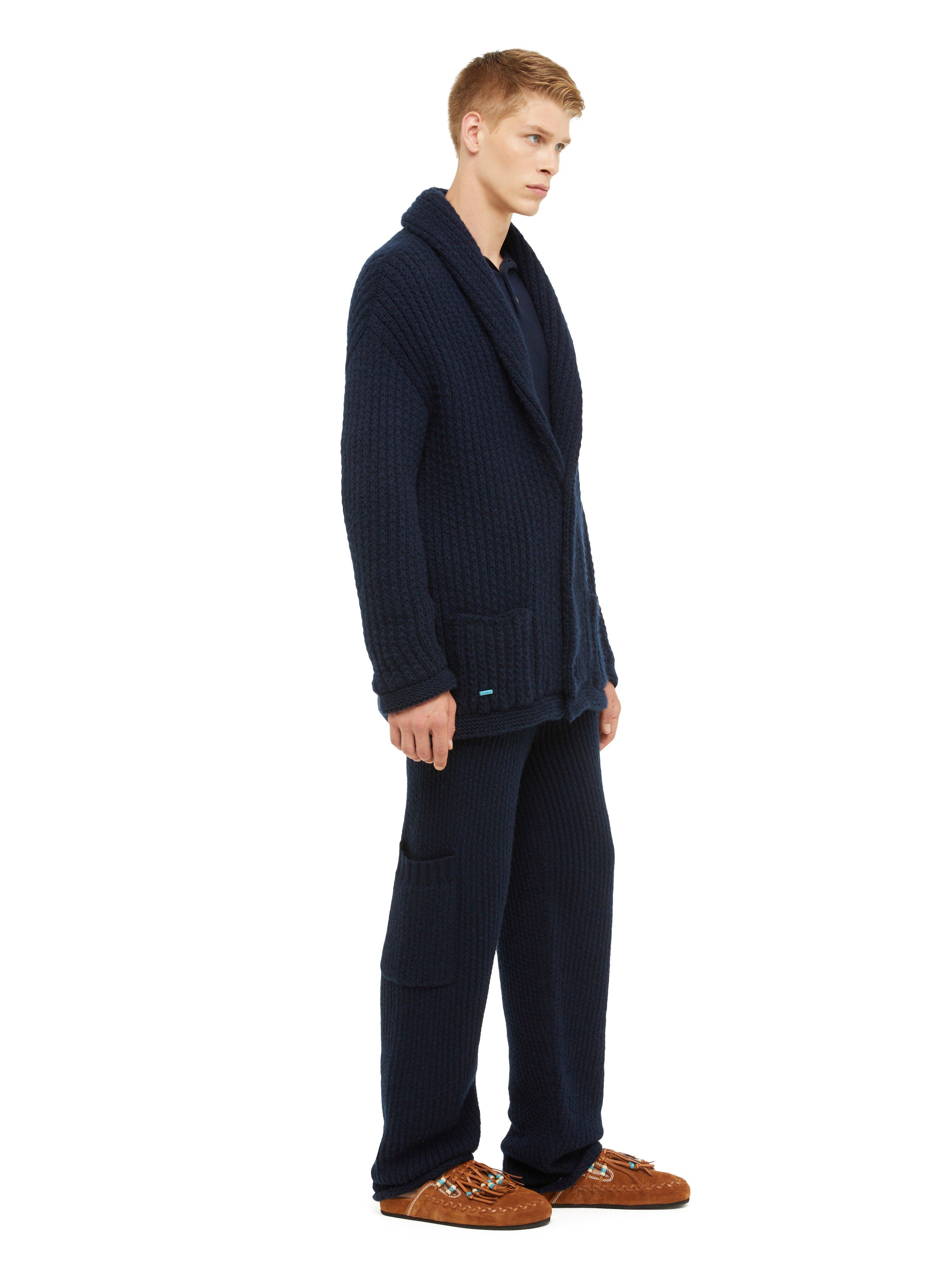 Alanui Alanui Finest Knit Cardigan Deep Blue LMHB037R24KNI001