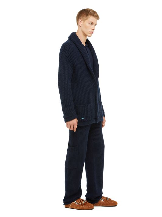 Alanui Alanui Finest Knit Cardigan Deep Blue LMHB037R24KNI001 Alanui Alanui Finest Knit Cardigan Deep Blue LMHB037R24KNI001