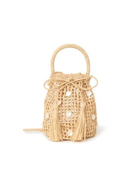 Alanui Precious Moments Raffia Satchel Bag Natural LWMY006R26MAT001