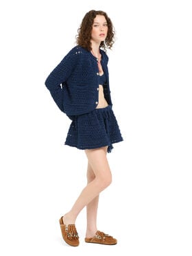 Alanui The Breath Of The Lagoon Jacket Deep Blue LWHB087R26KNI001