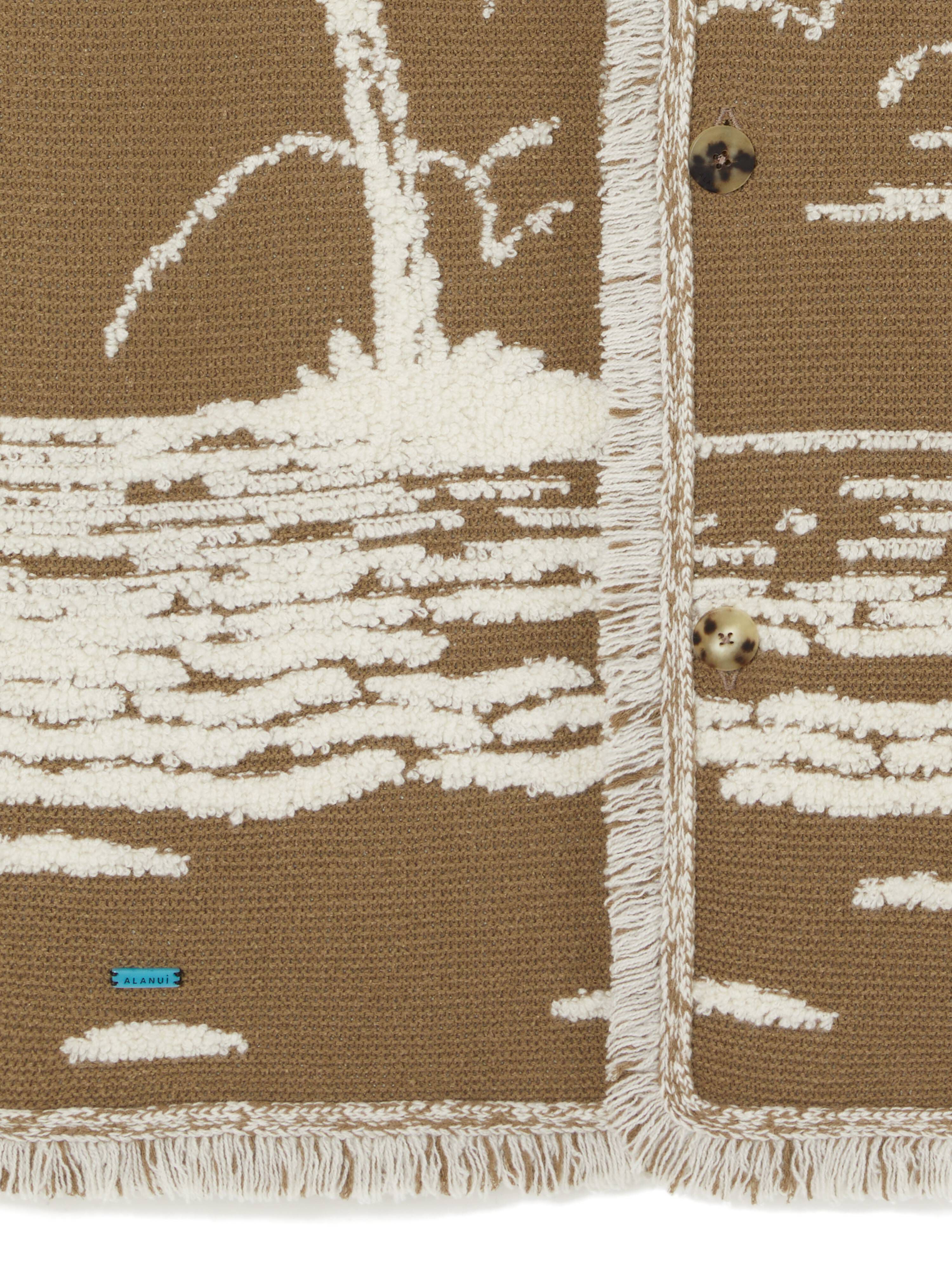 Alanui Beyond The Horizons Cardigan Khaki-White LMHB039R25KNI003
