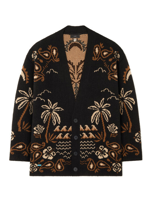Alanui Glimpse Of Eden Cardigan Black-Dakar LMHB027E25KNI003