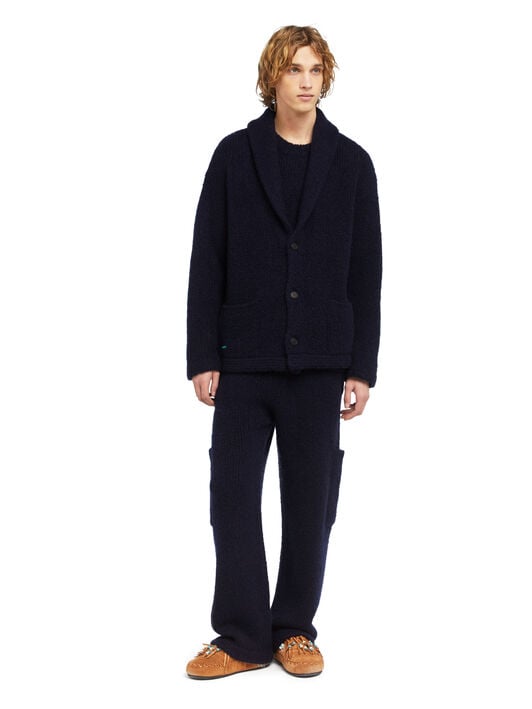 Alanui Alanui Finest Cardigan Midnight Blue LMHB037E25KNI001