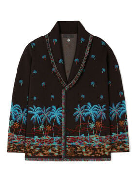 Alanui The Tale Of Hawaiian Cardigan Coffee-Linseed