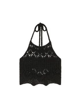 Alanui Lagoon Romance Top Black LWHT010R26KNI001