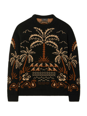 Alanui Glimpse Of Eden Sweater Black-Dakar LWHE068E25KNI001