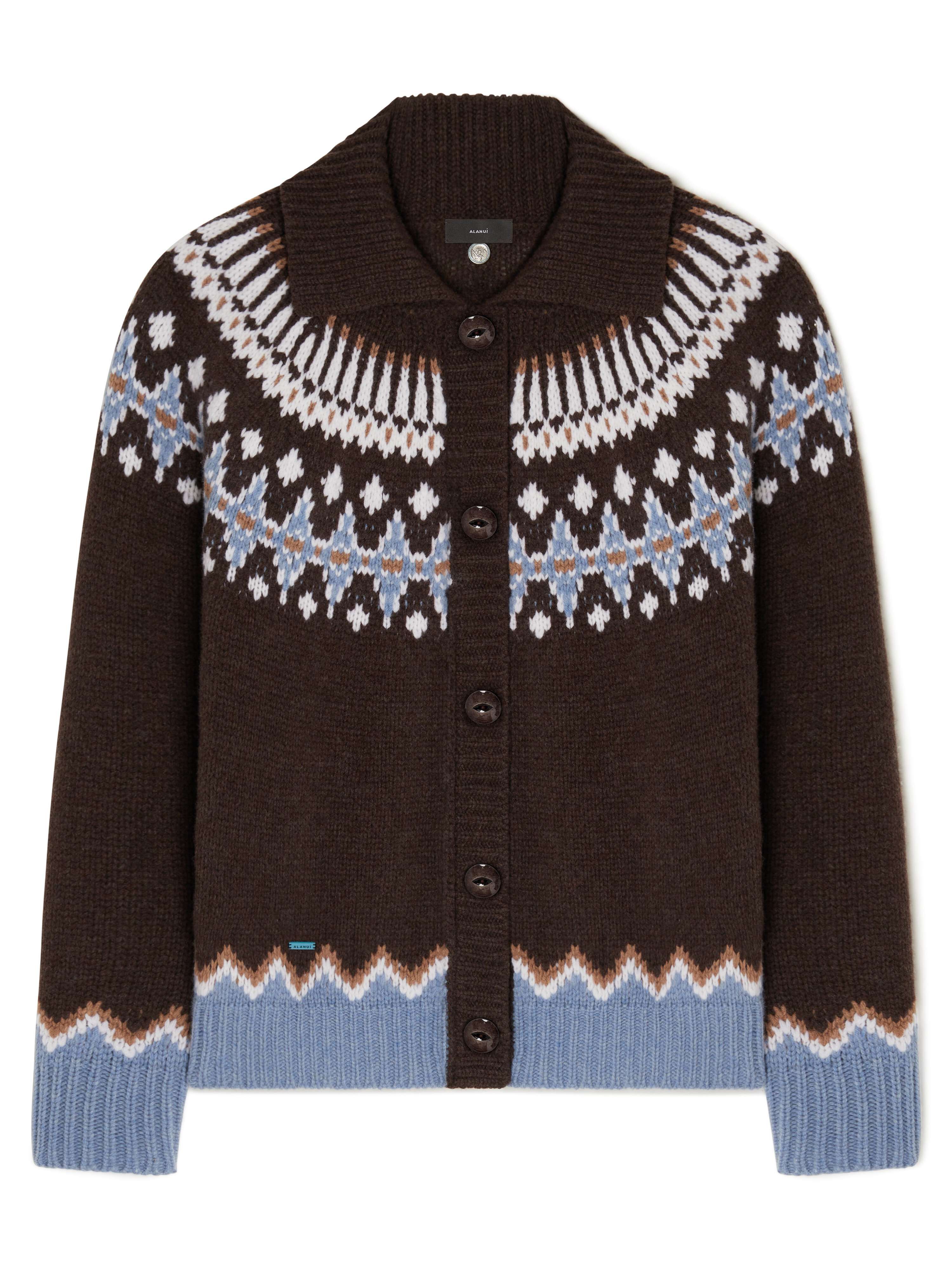 Alanui Sweet Winter Jacket Coffee-Multicolor LWHQ01DE24KNI001