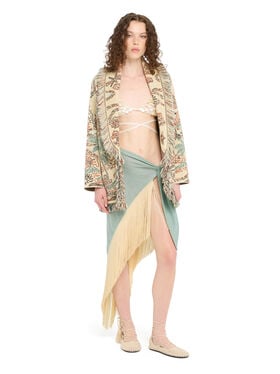 Alanui Mermaid Inside Pareo Skirt Acquamarine