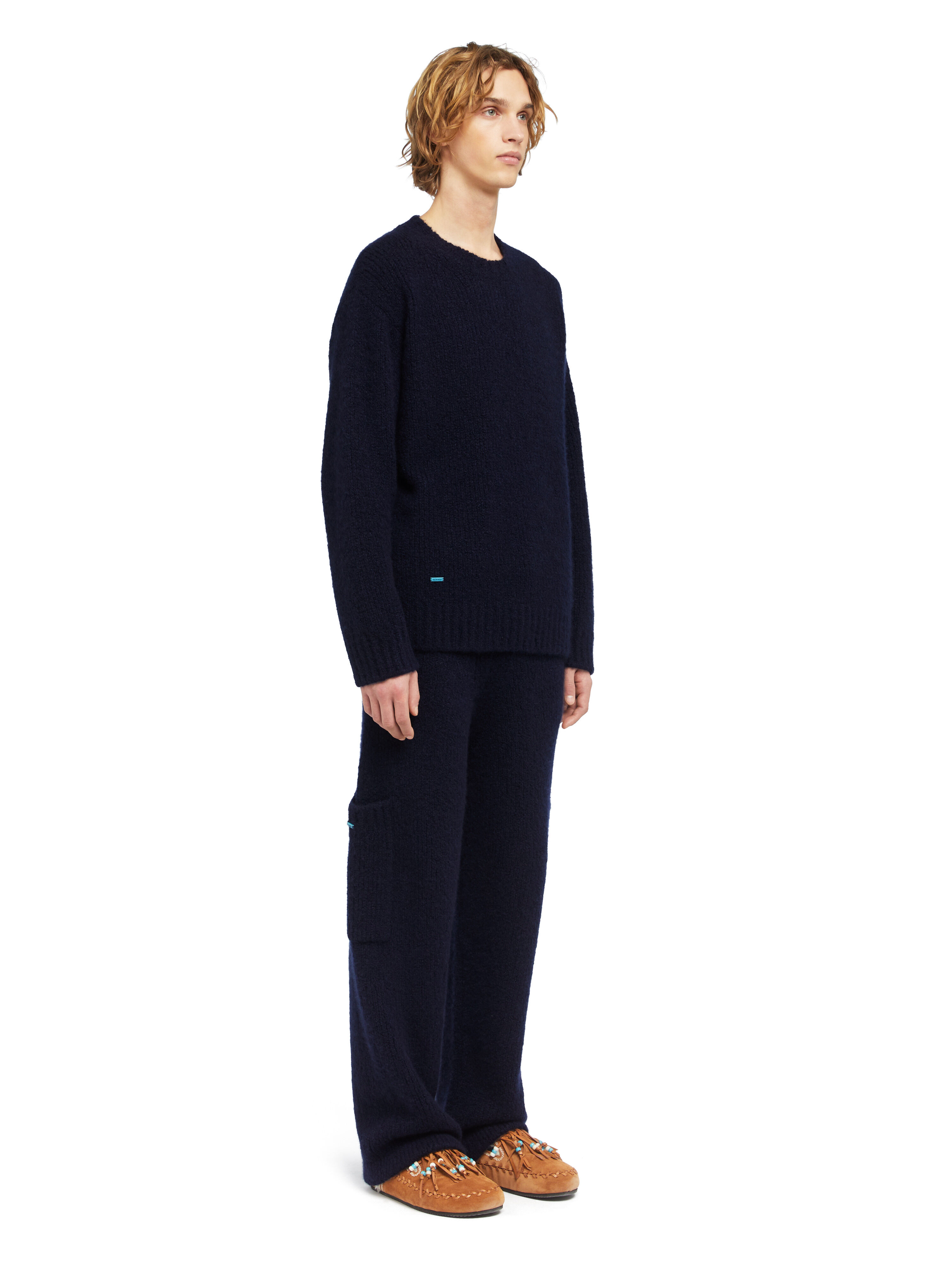 Alanui Alanui Finest Sweater Midnight Blue LMHE033E25KNI004
