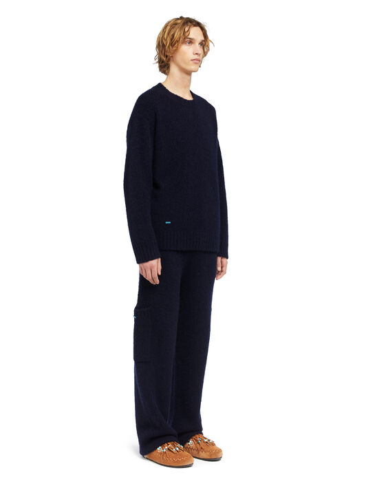 Alanui Alanui Finest Sweater Midnight Blue LMHE033E25KNI004 Alanui Alanui Finest Sweater Midnight Blue LMHE033E25KNI004