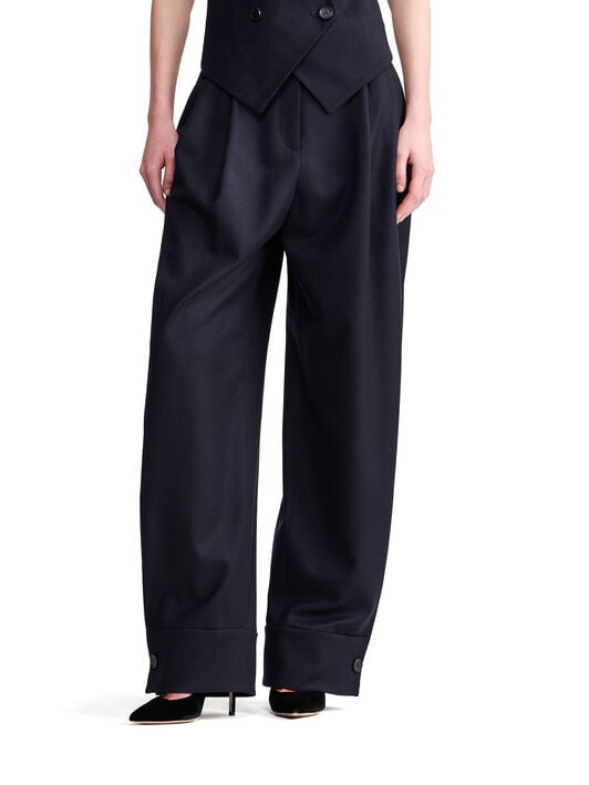 Alanui Giorgio Armani for Alanui Trousers Blue Navy