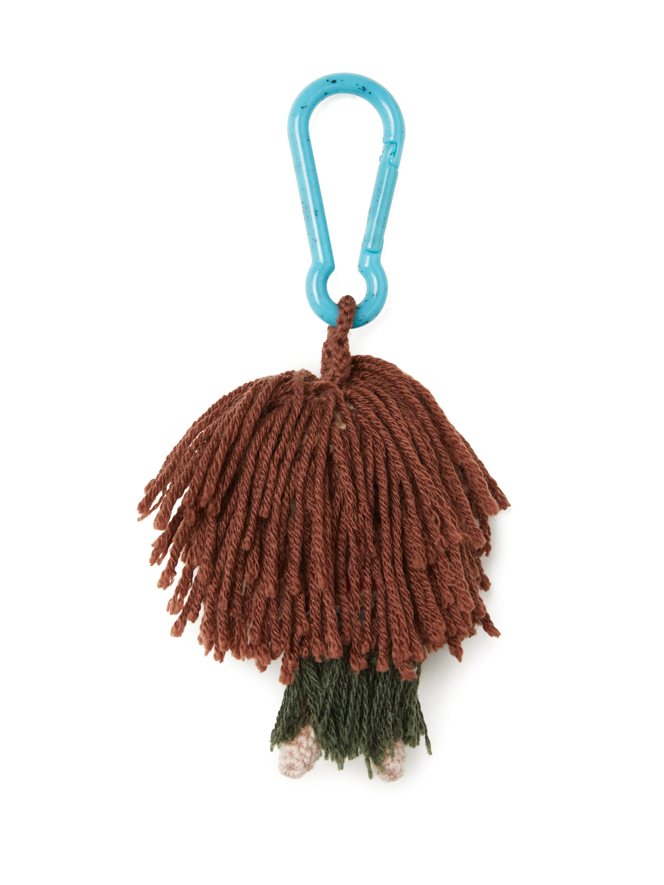 Alanui Hoola Girl Amigurumi Crochet Keyring Olive-Multicolor LWRE00DE25KNI001