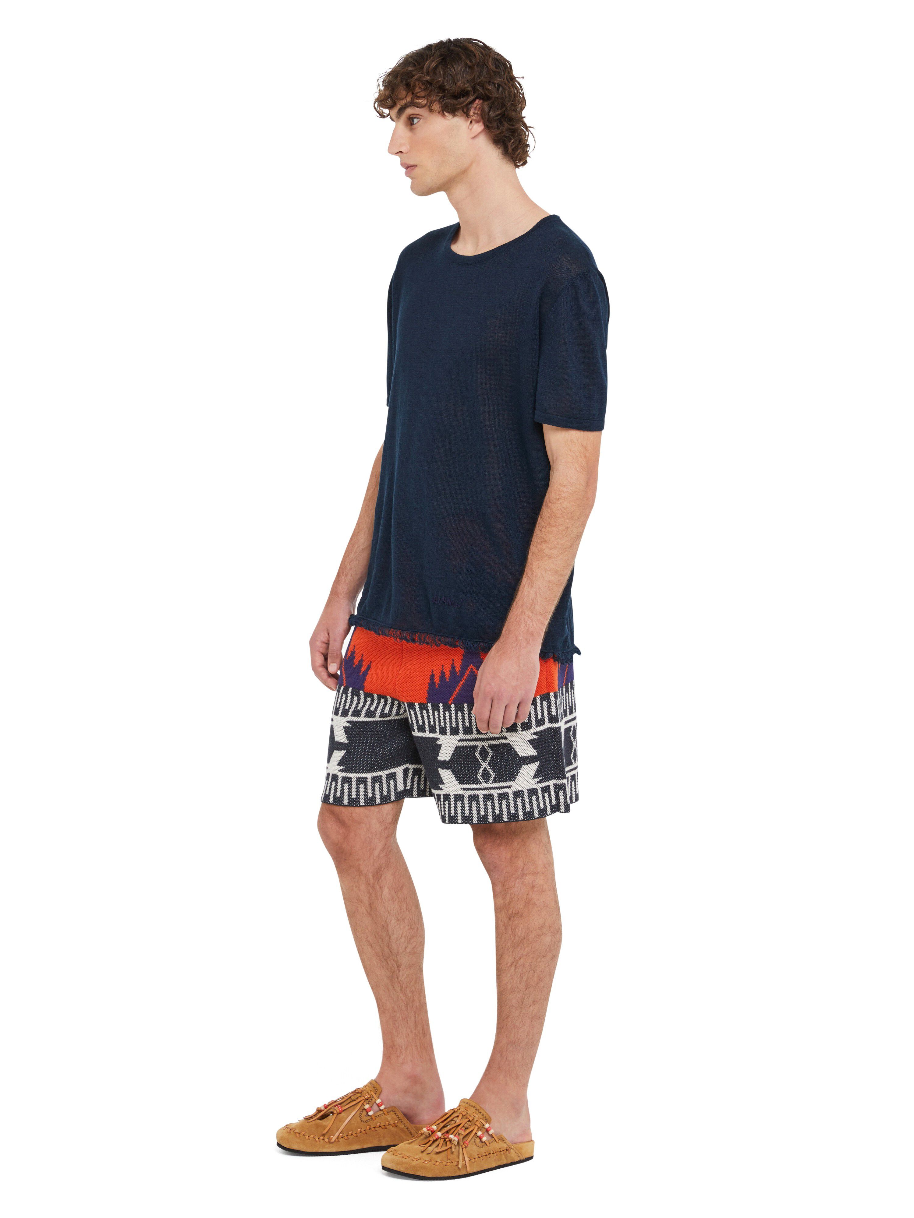 Alanui T-Shirt Deep Blue LMHW002R25KNI001