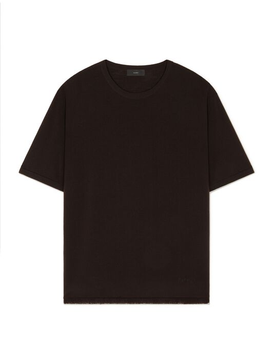 Alanui Knit T-Shirt Coffee LMHW002E24KNI001