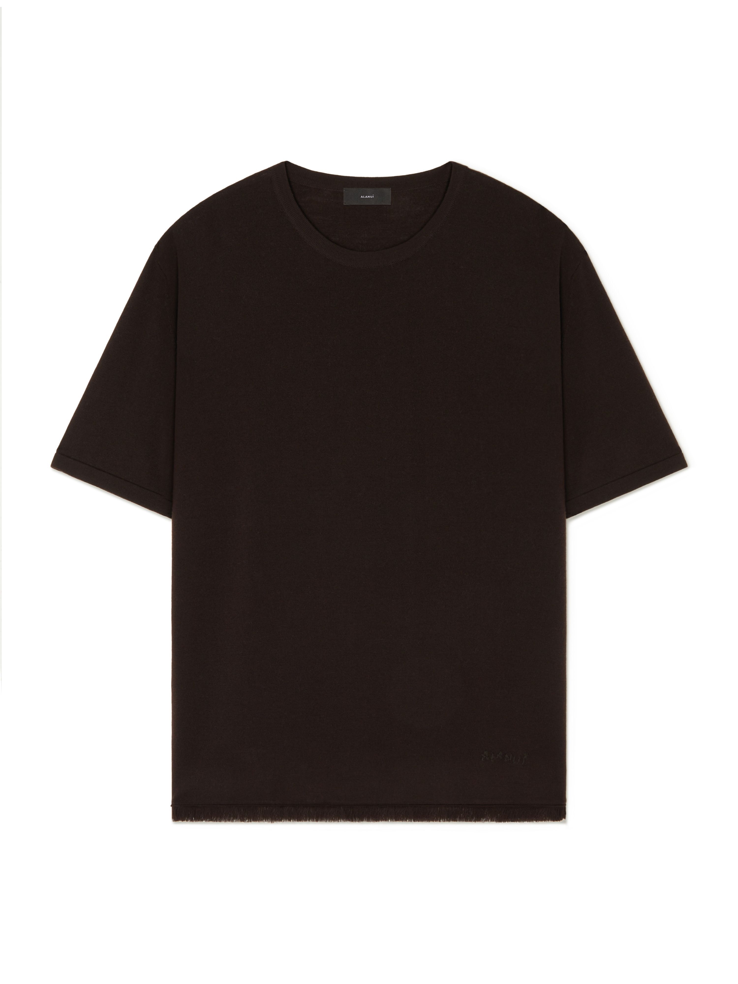 Alanui Knit T-Shirt Coffee LMHW002E24KNI001