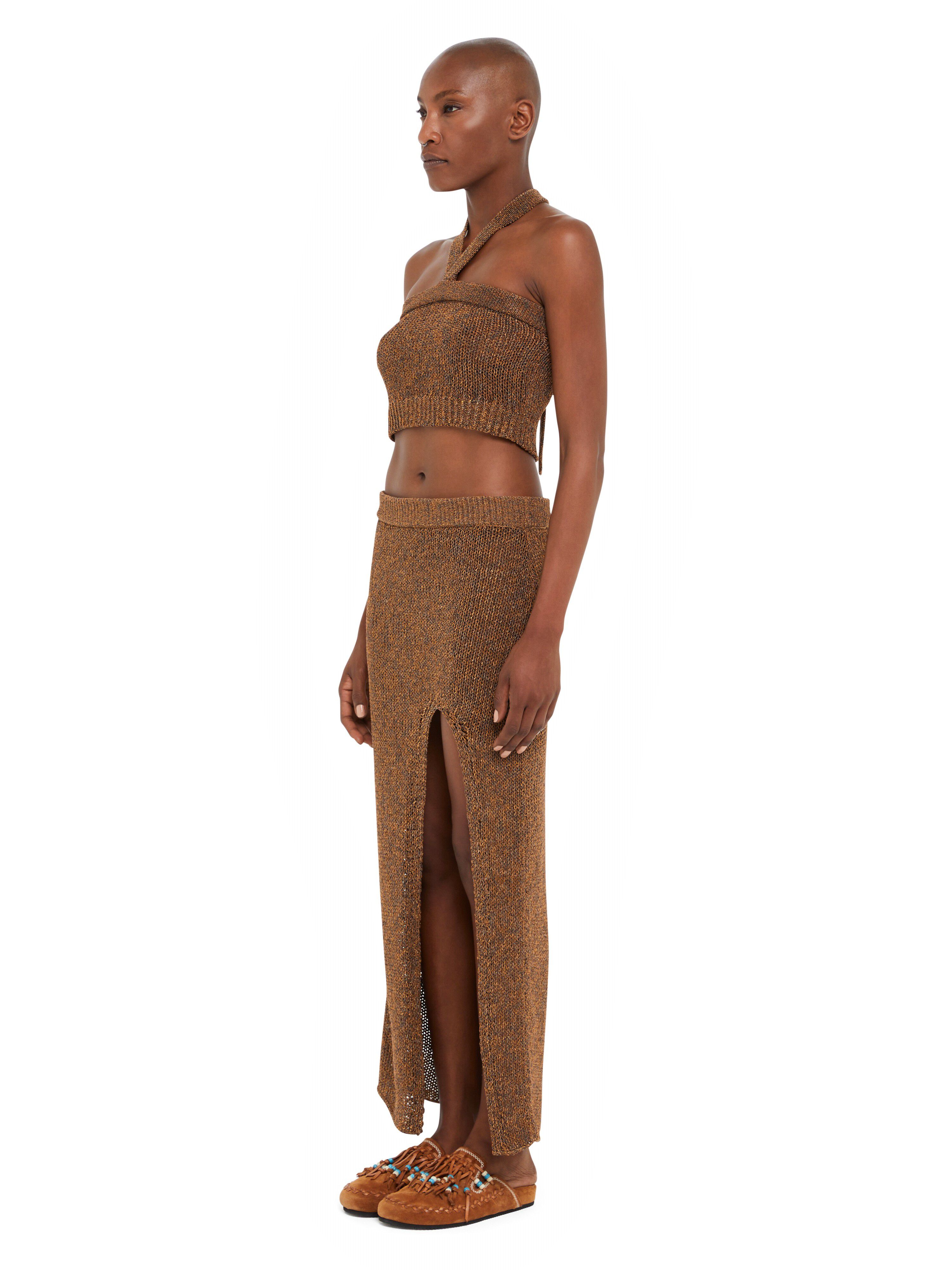 Alanui Shady Beach Skirt Pecan LWHL02CR25KNI001