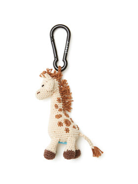 Alanui Handmade Giraffe Crochet Key Holder Turquoise-Multicolor LWOE004R25MAT001