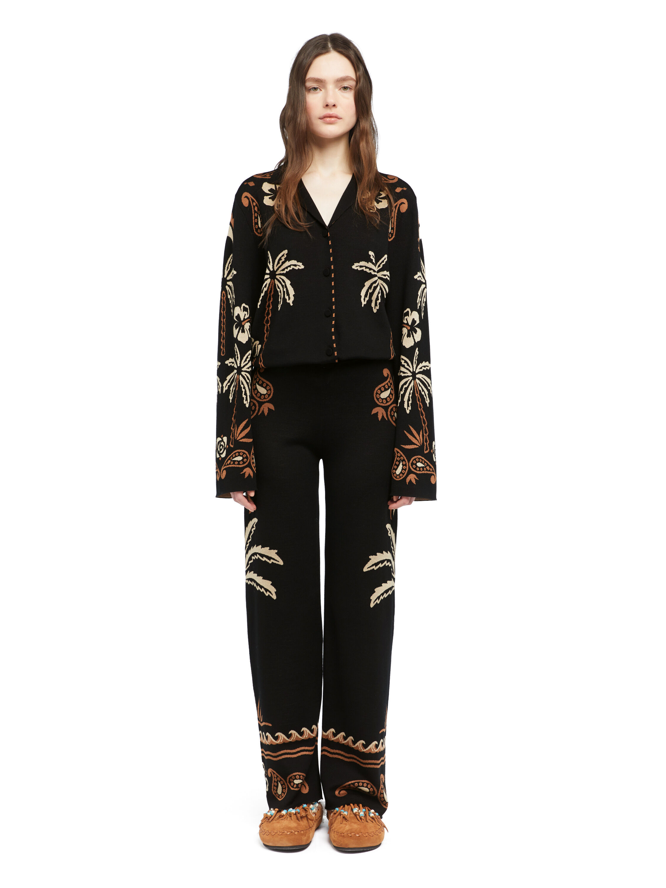 Alanui Glimpse Of Eden Pants Black-Dakar LWHG016E25KNI002