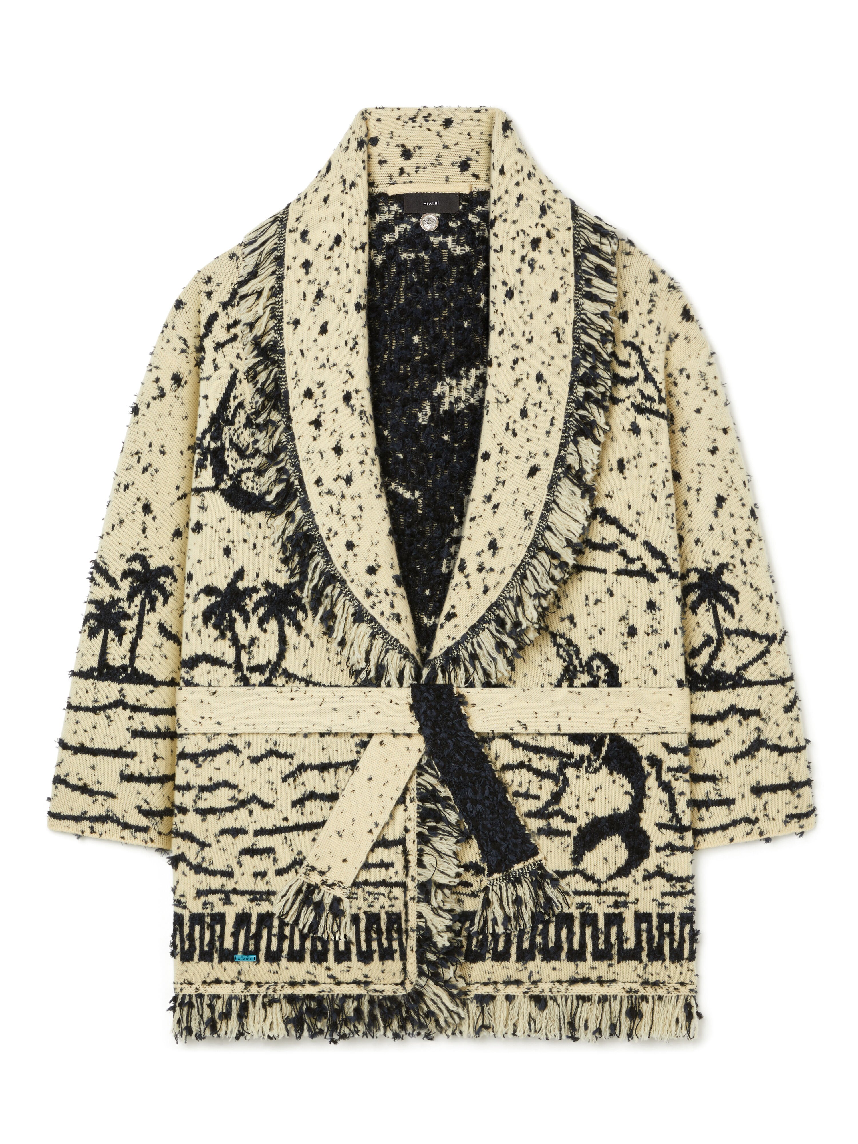 Alanui Ocean Whispers Cardigan Sunlight-Deep Blue LWHB064R26KNI007