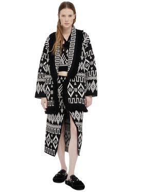 Alanui Jungle Beat Cardigan Black-Multicolor LWHB064R25KNI00B