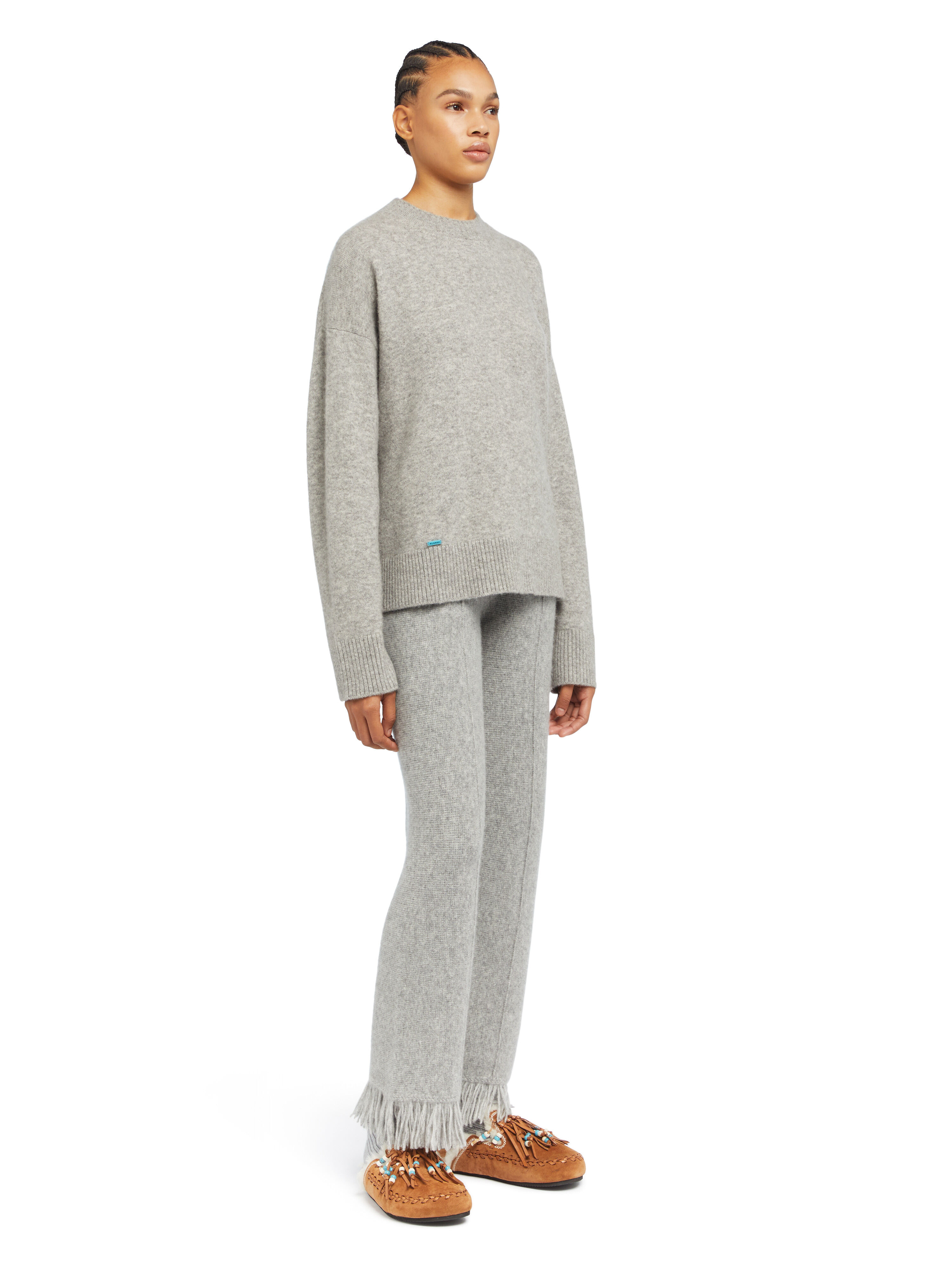 Alanui Alanui Finest Sweater Coco Grey LWHE067E25KNI001