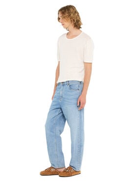 Alanui Light Wash Denim Pants Light Wash Blue Denim